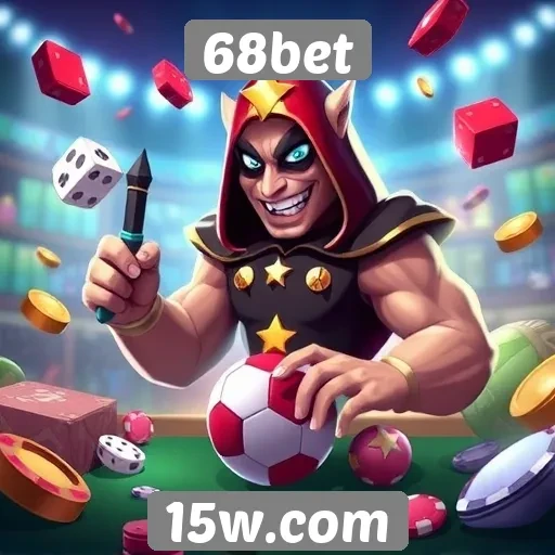 Variedade de jogos disponíveis no 68bet